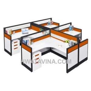 Cụm bàn làm việc văn phòng 4 chỗ HT-45