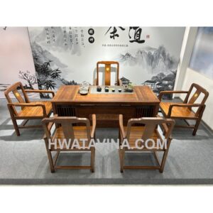 Bộ bàn trà gỗ HT-BG01